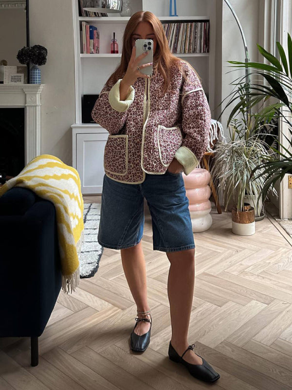 Floral Harmony Quilted Jacket