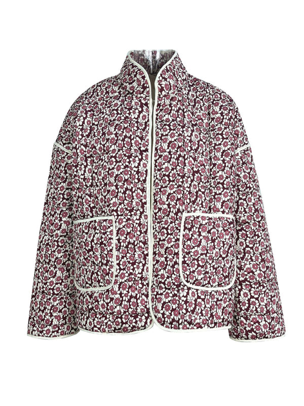 Floral Harmony Quilted Jacket