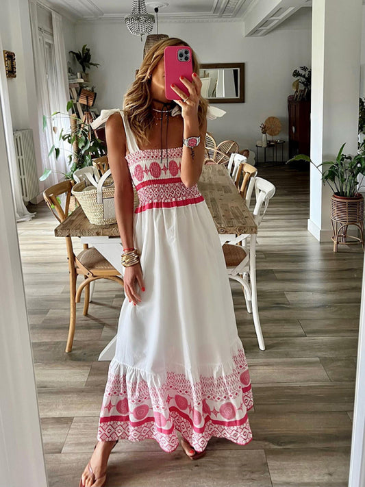 Pink Bohemian Maxi Dress