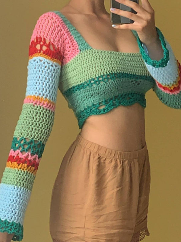Crochet Crop Sweater