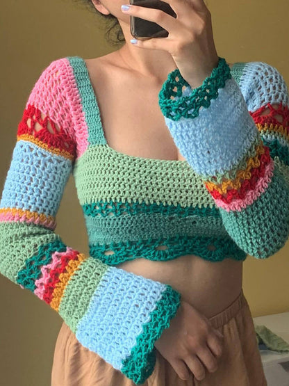 Crochet Crop Sweater