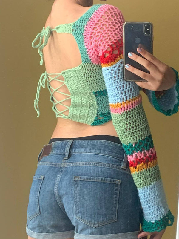 Crochet Crop Sweater