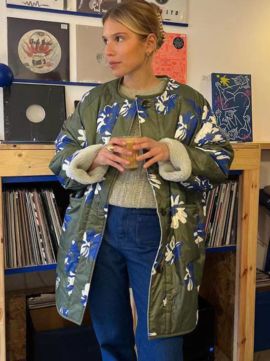 Floral Delight Quilted Coat