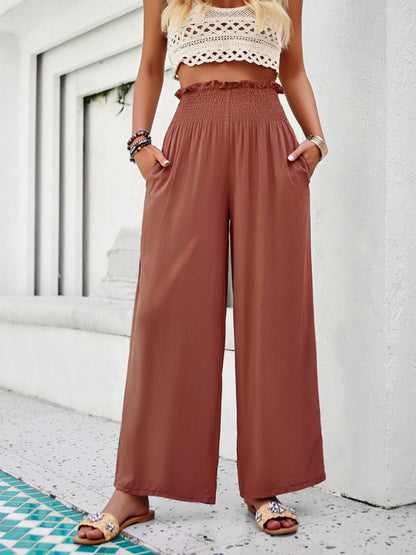Sahara Breeze Wide-Leg Trousers