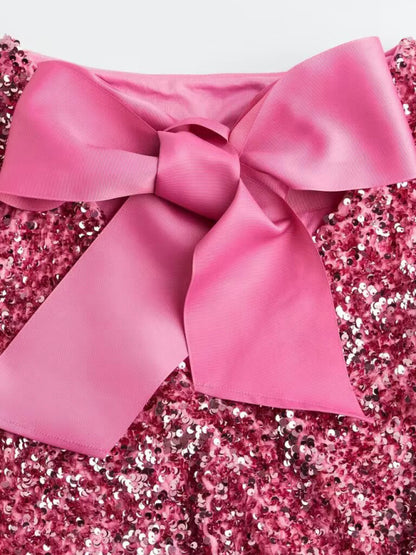 Bow Sequin Dress