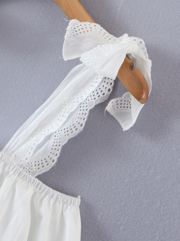 White Poppy Dress