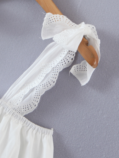 White Poppy Dress