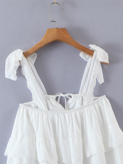 White Poppy Dress