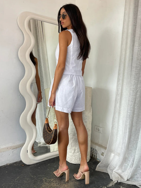 Vest Shorts Suit Set