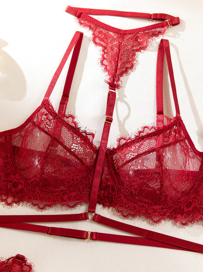 Eyelash Lace Fishbone Garter Sexy Body Shaping Lingerie